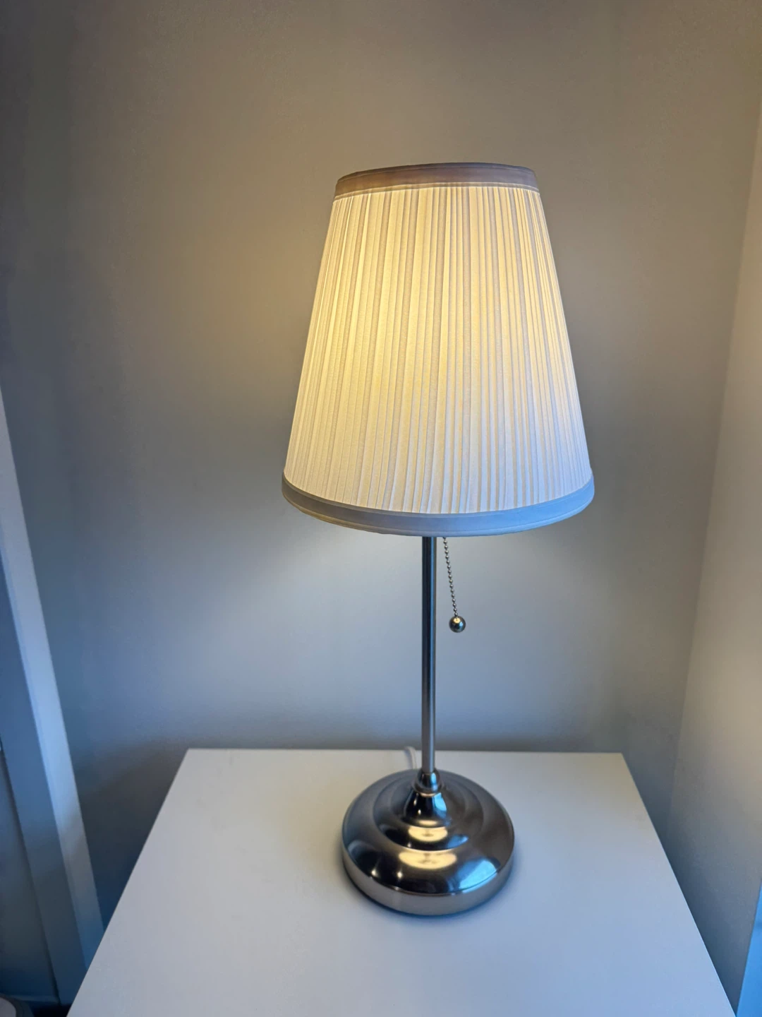Table Lamp with Pleated Shade