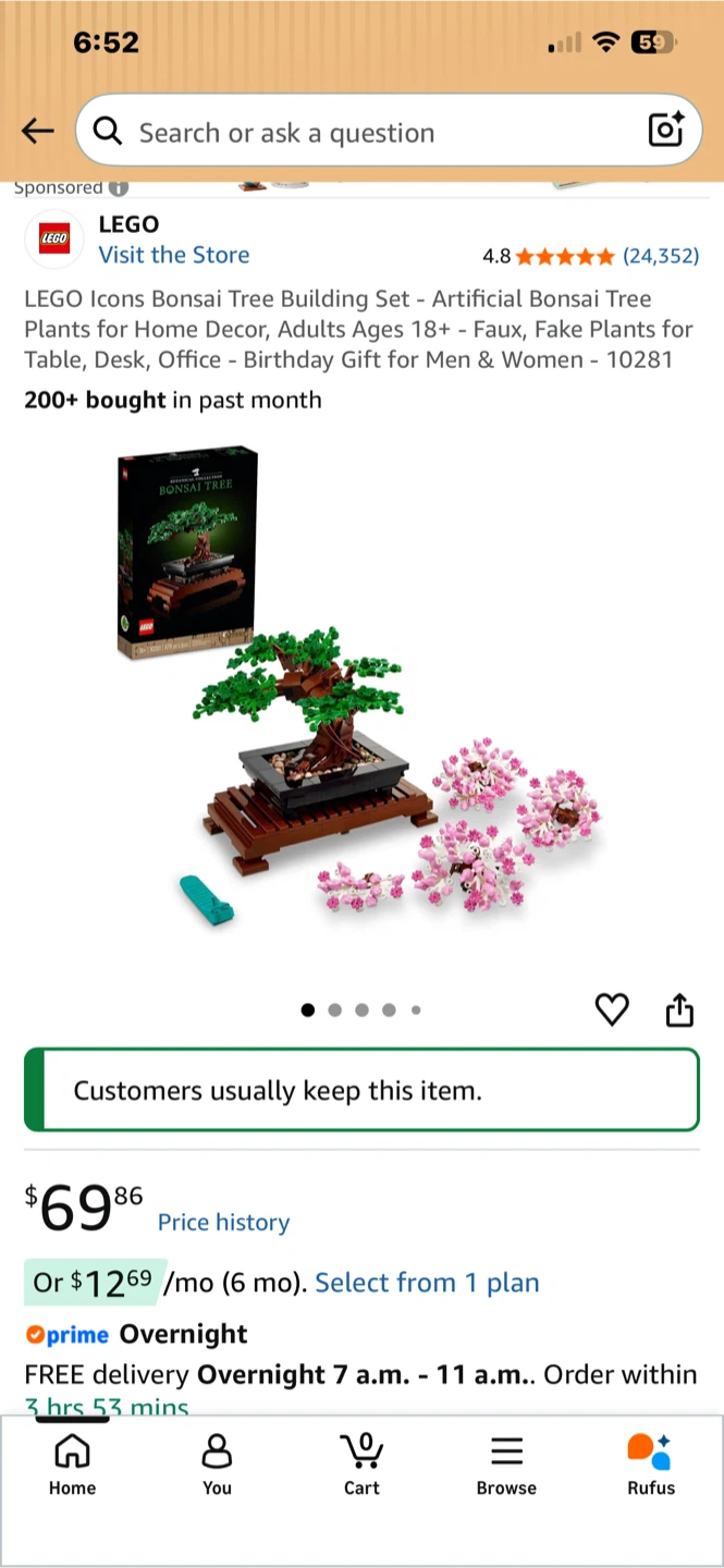 LEGO Botanical Collection Bonsai Tree Building Set - photo 3