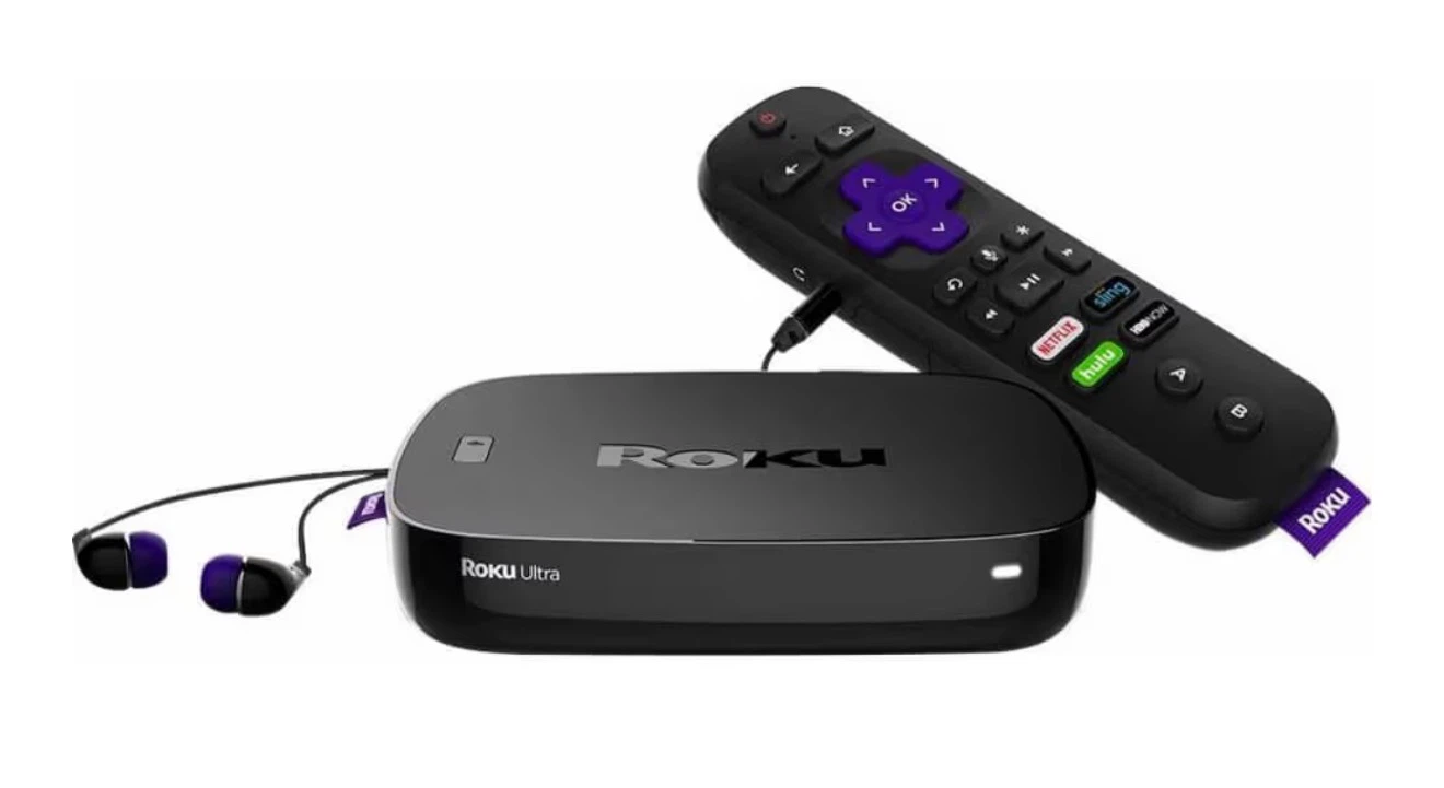 Roku Ultra 4K Streaming Player with voice remote