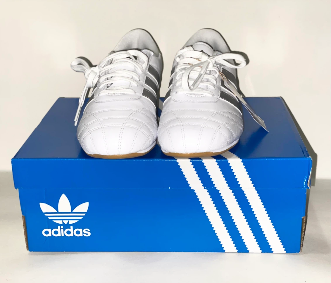 Adidas Taekwondo White Silver Stripes Sneakers