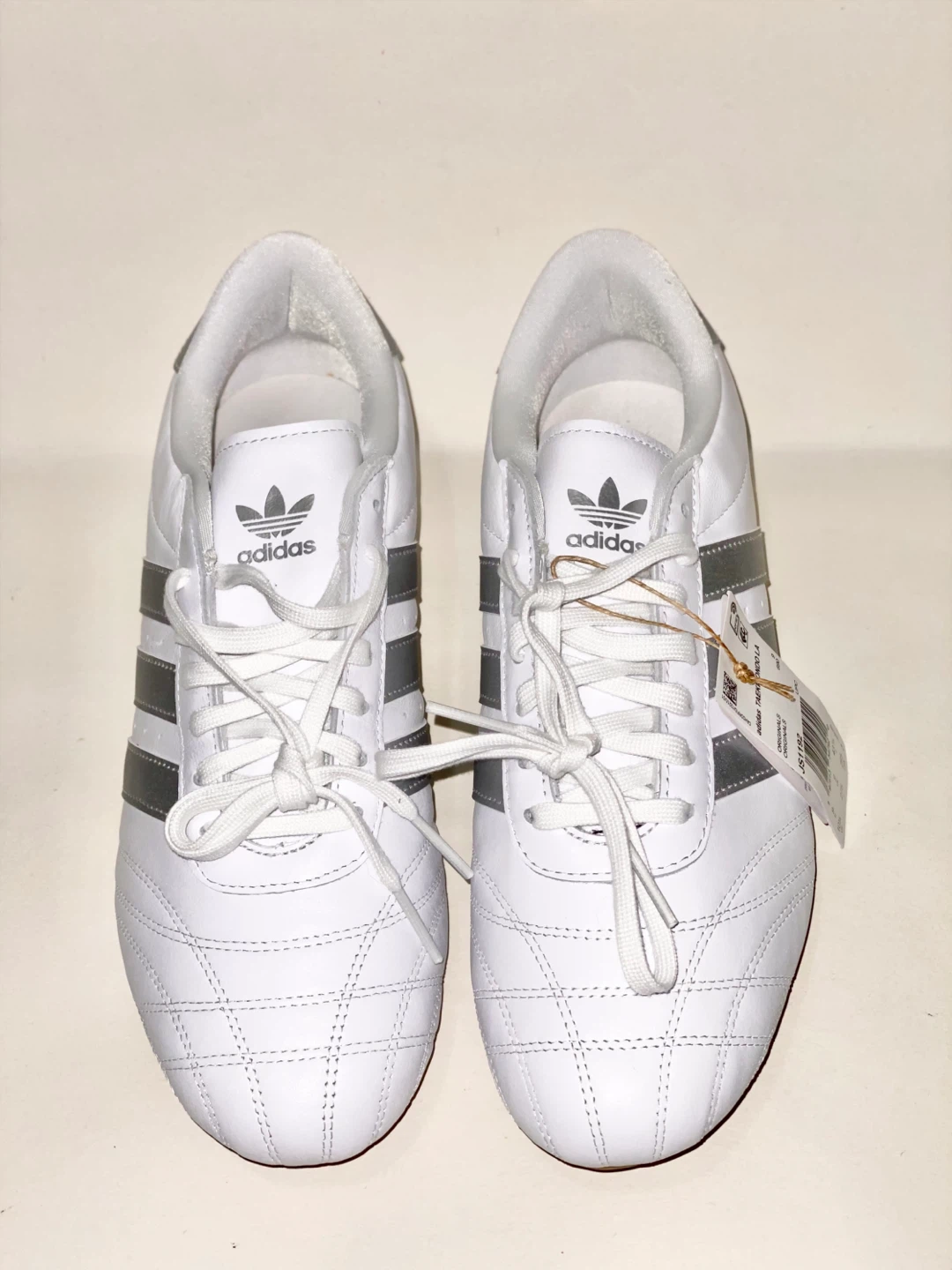 Adidas Taekwondo White Silver Stripes Sneakers - photo 2