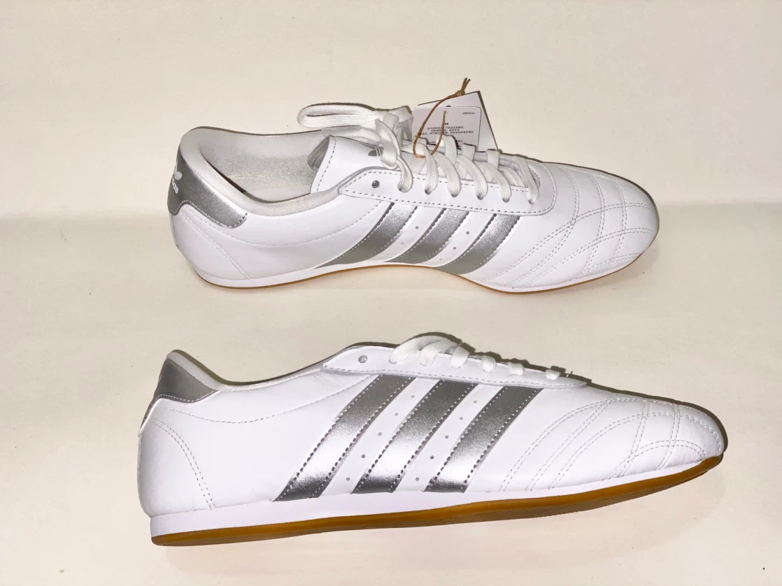 Adidas Taekwondo White Silver Stripes Sneakers - photo 3