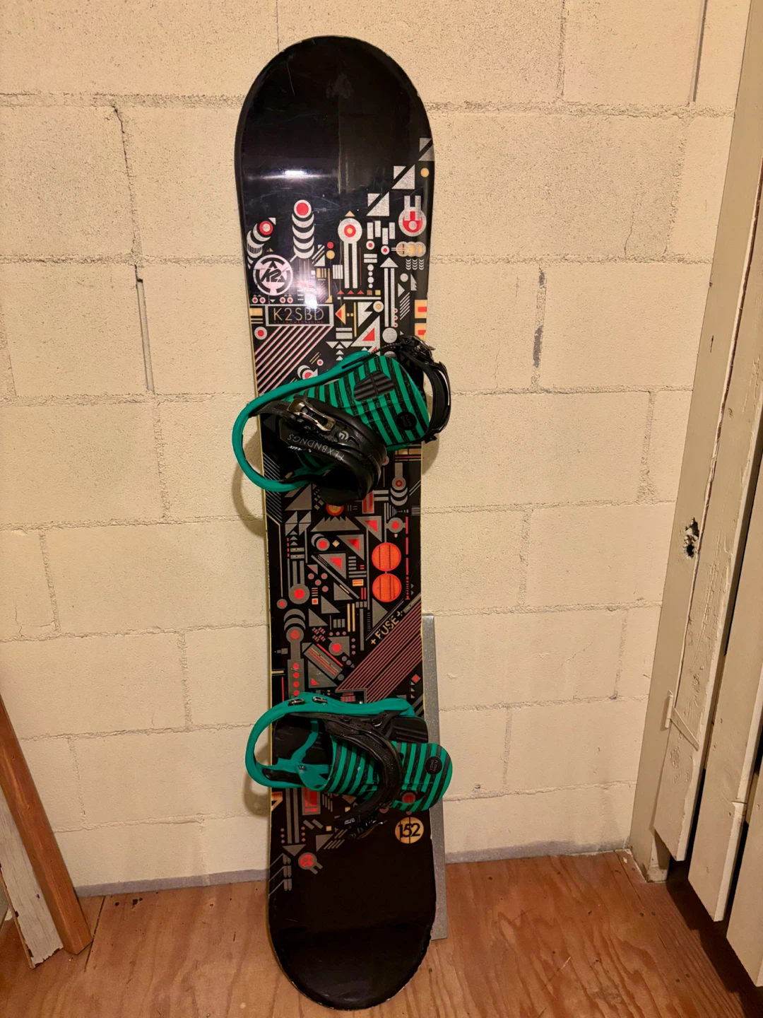 K2 Snowboard with Flux Bindings