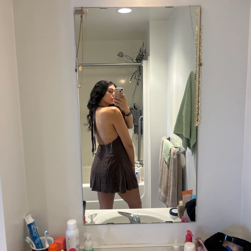 BNWT- adorable brown halter dress (pepper mayo) - photo 2