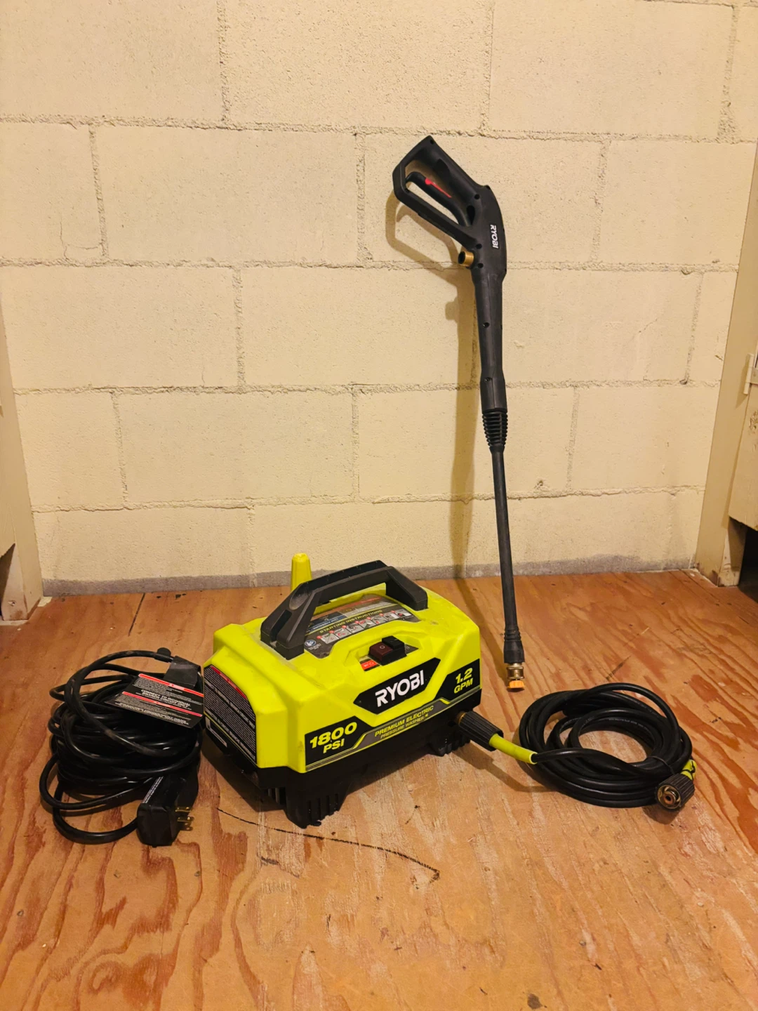 Ryobi 1800 PSI Electric Pressure Washer