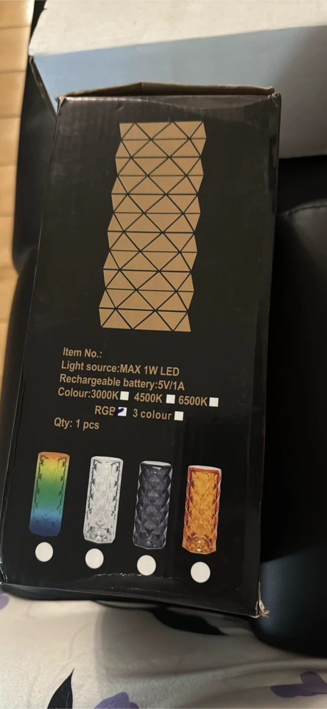 Rose Diamond Table Lamp USB Charging Touch Lamp - photo 2