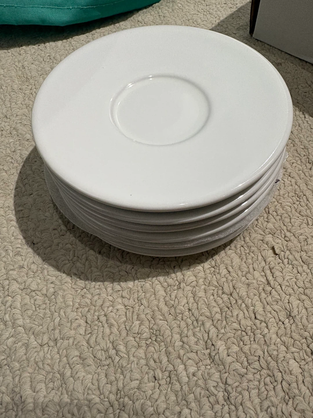 IKEA White Saucers (Set of 6)
