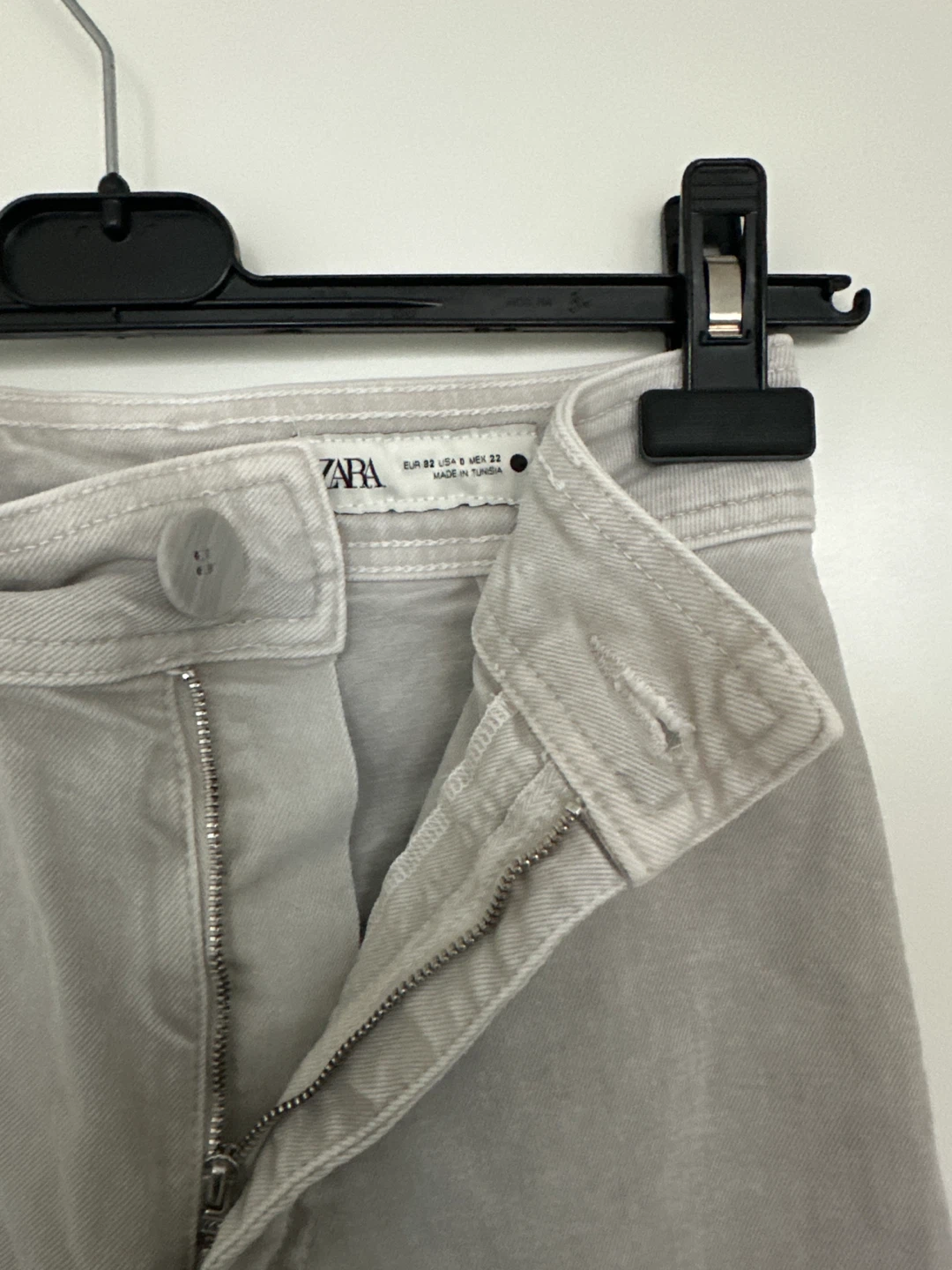 ZARA Wide Leg high waisted Jeans - Grey - Size 8 - photo 3