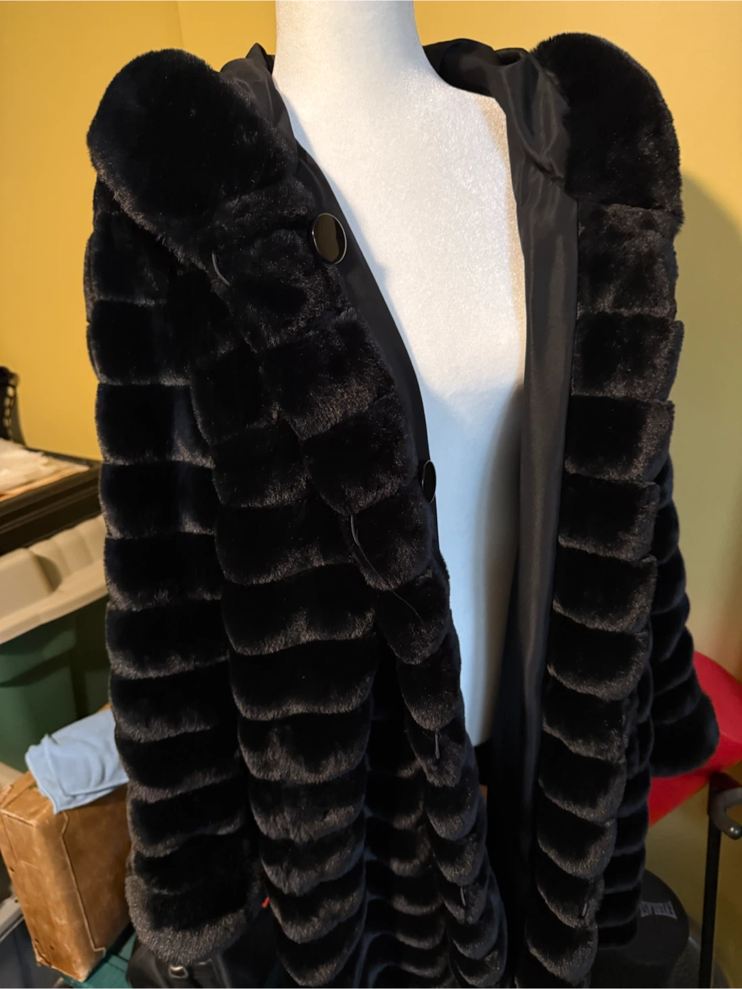 Reversible faux fur coat-Large-like new - photo 2