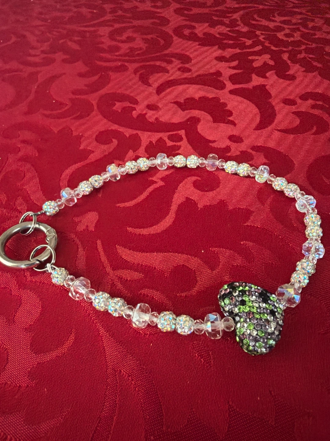 Sparkly Heart Keychain and Ring Set - photo 3