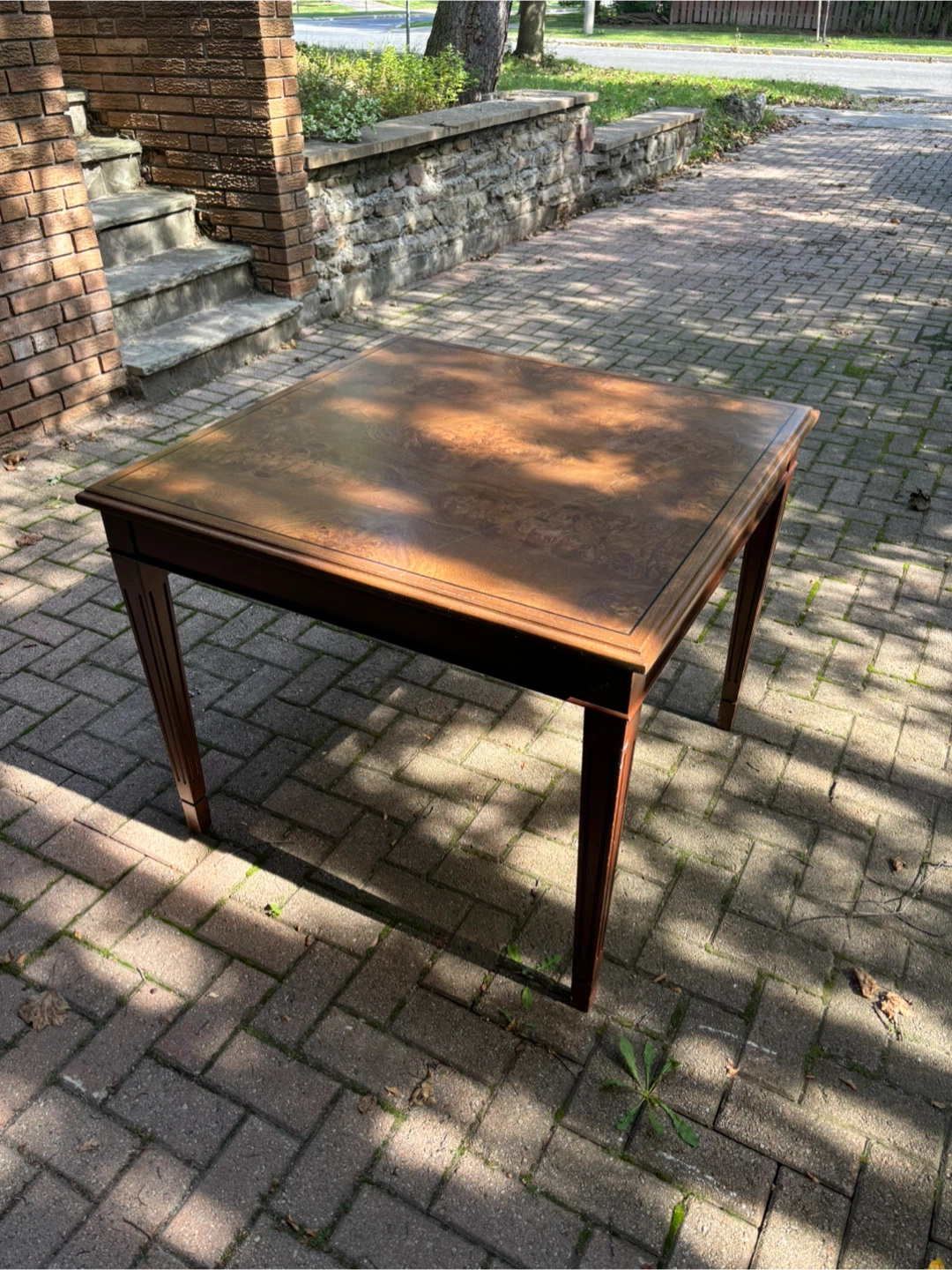 Wooden Table with Drawers