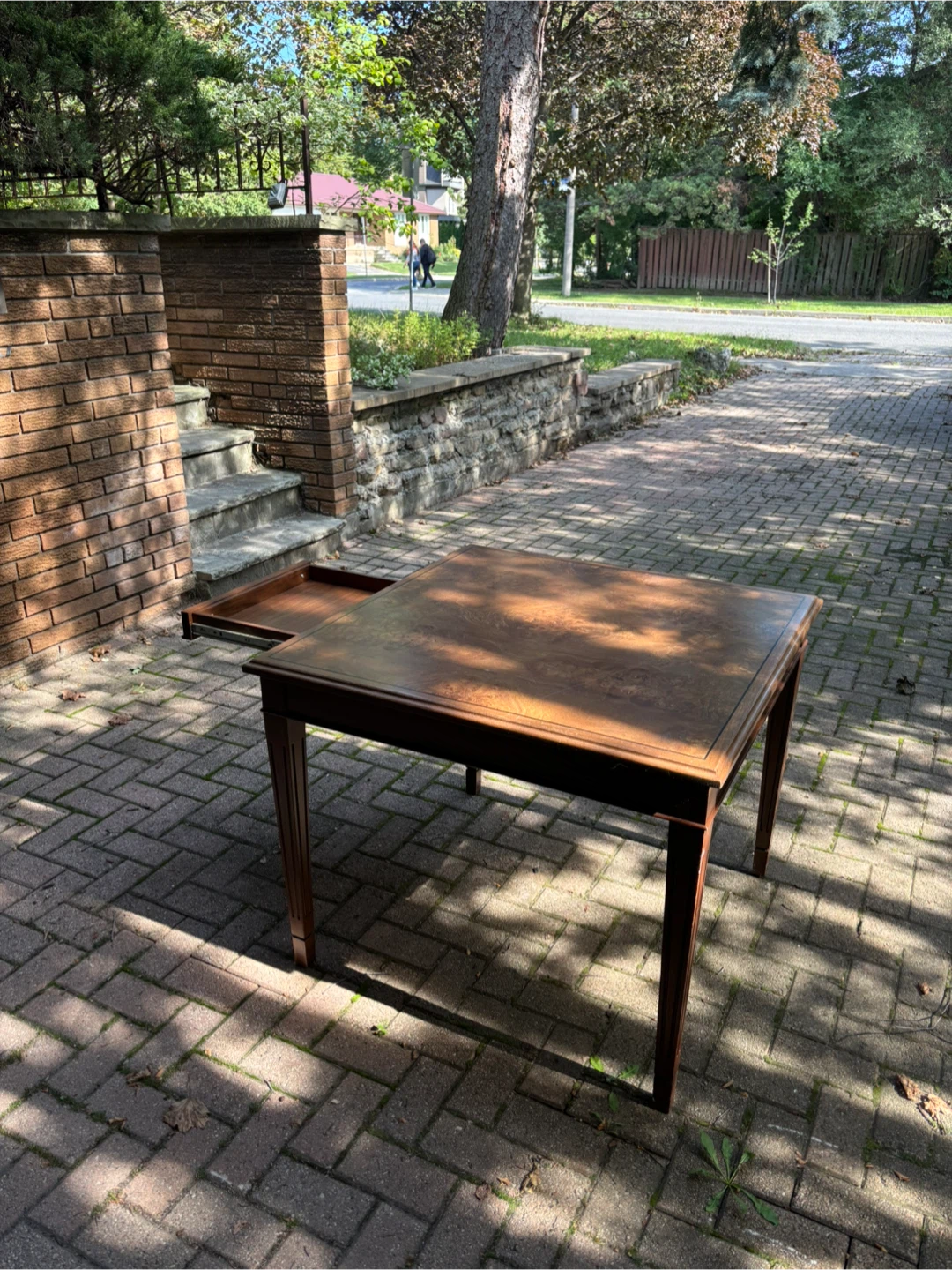 Wooden Table with Drawers - photo 3