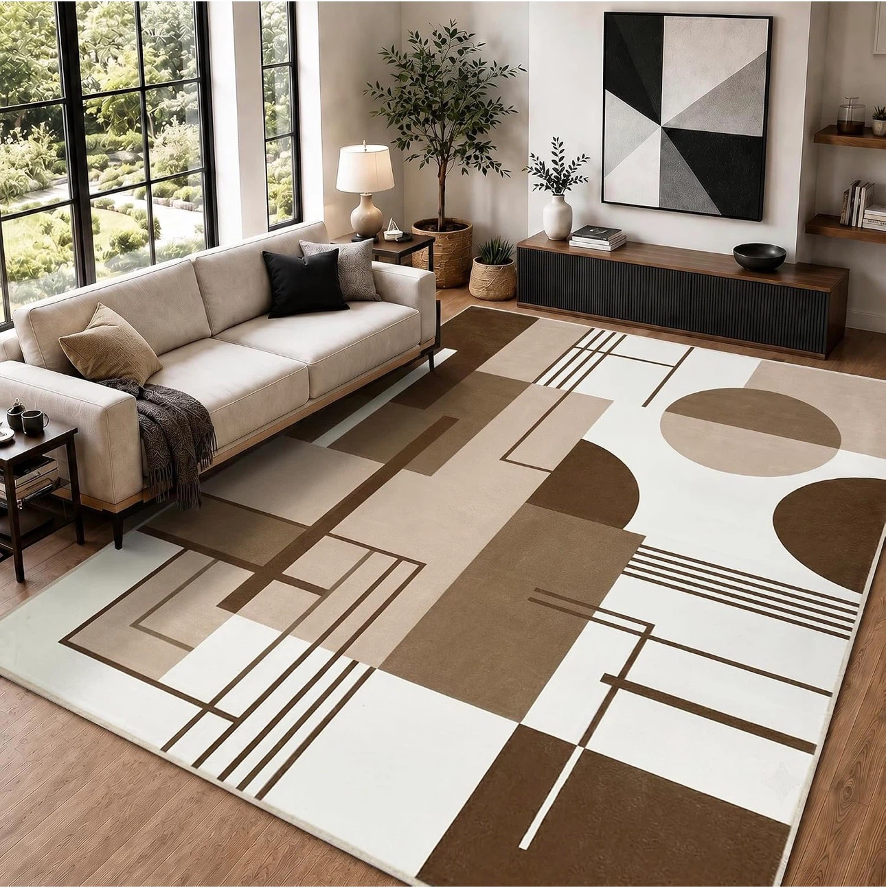 Geometric Pattern Area Rug