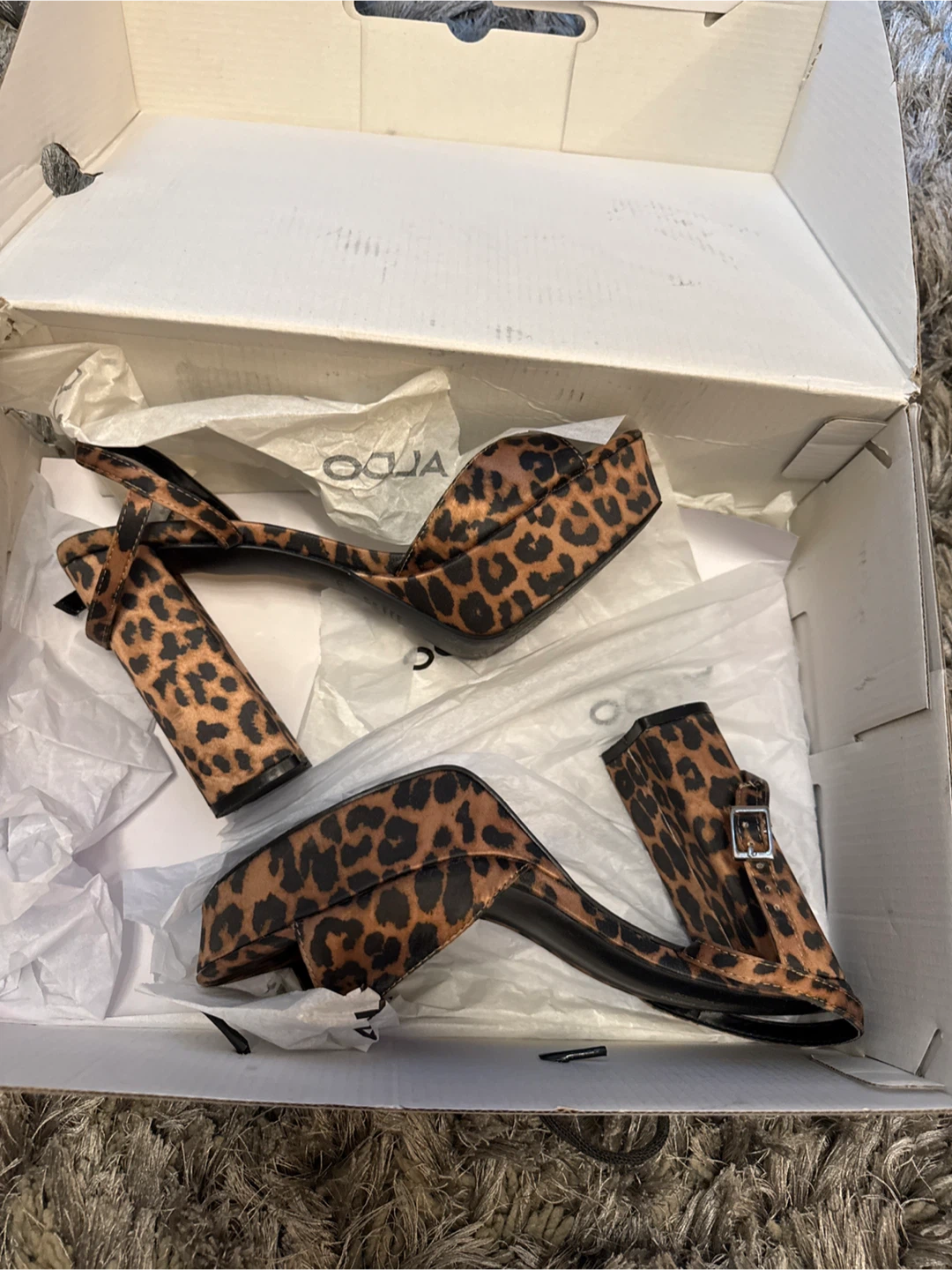 Call It Spring Leopard Print Platform Heels