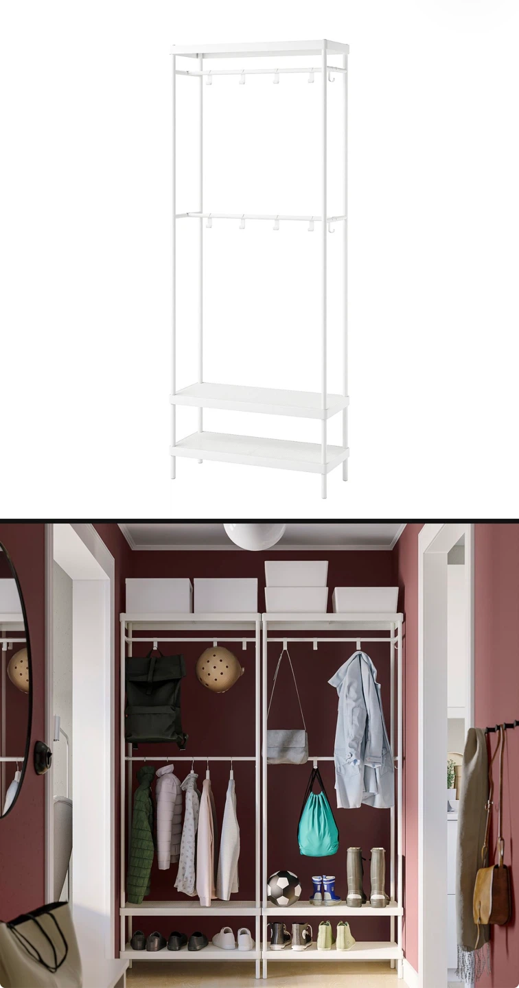 IKEA Hallway Storage Rack with Shelves - photo 2