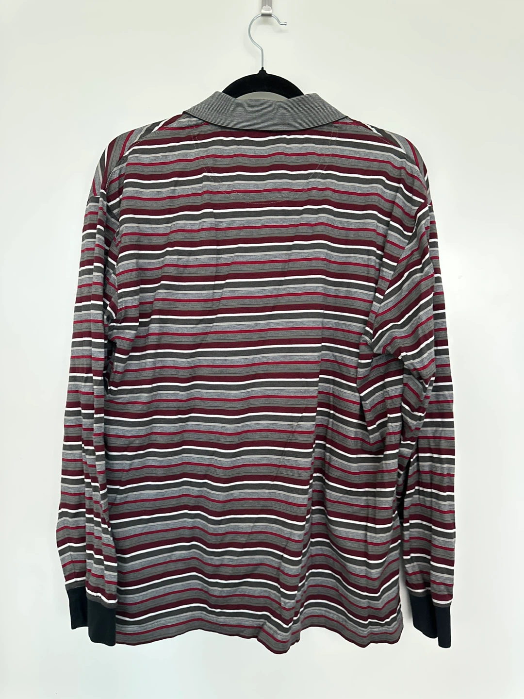 Palmer Golf Long Sleeve Striped Polo Shirt - Size L - photo 2