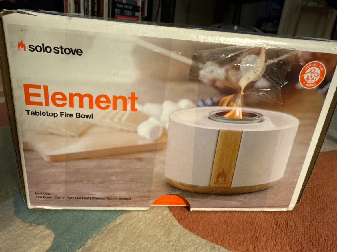 Solo Stove Element Tabletop Fire Bowl + Extra Fuel