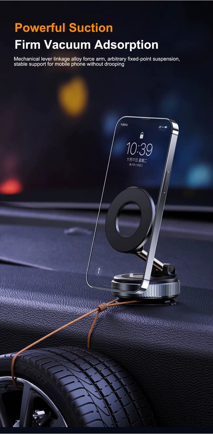 MagSafe Vacuum Suction Phone Mount – 360° Adjustable - photo 2
