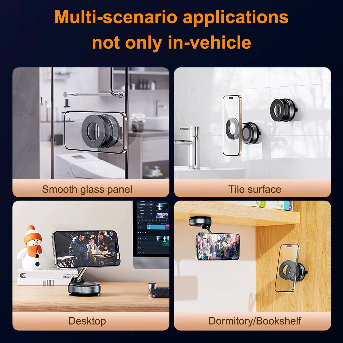 MagSafe Vacuum Suction Phone Mount – 360° Adjustable - photo 3