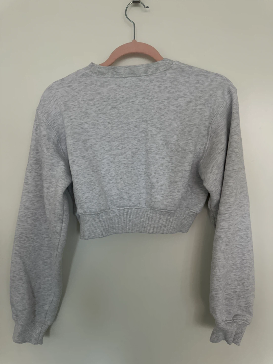 ZARA Grey Cropped Sweatshirt - photo 2
