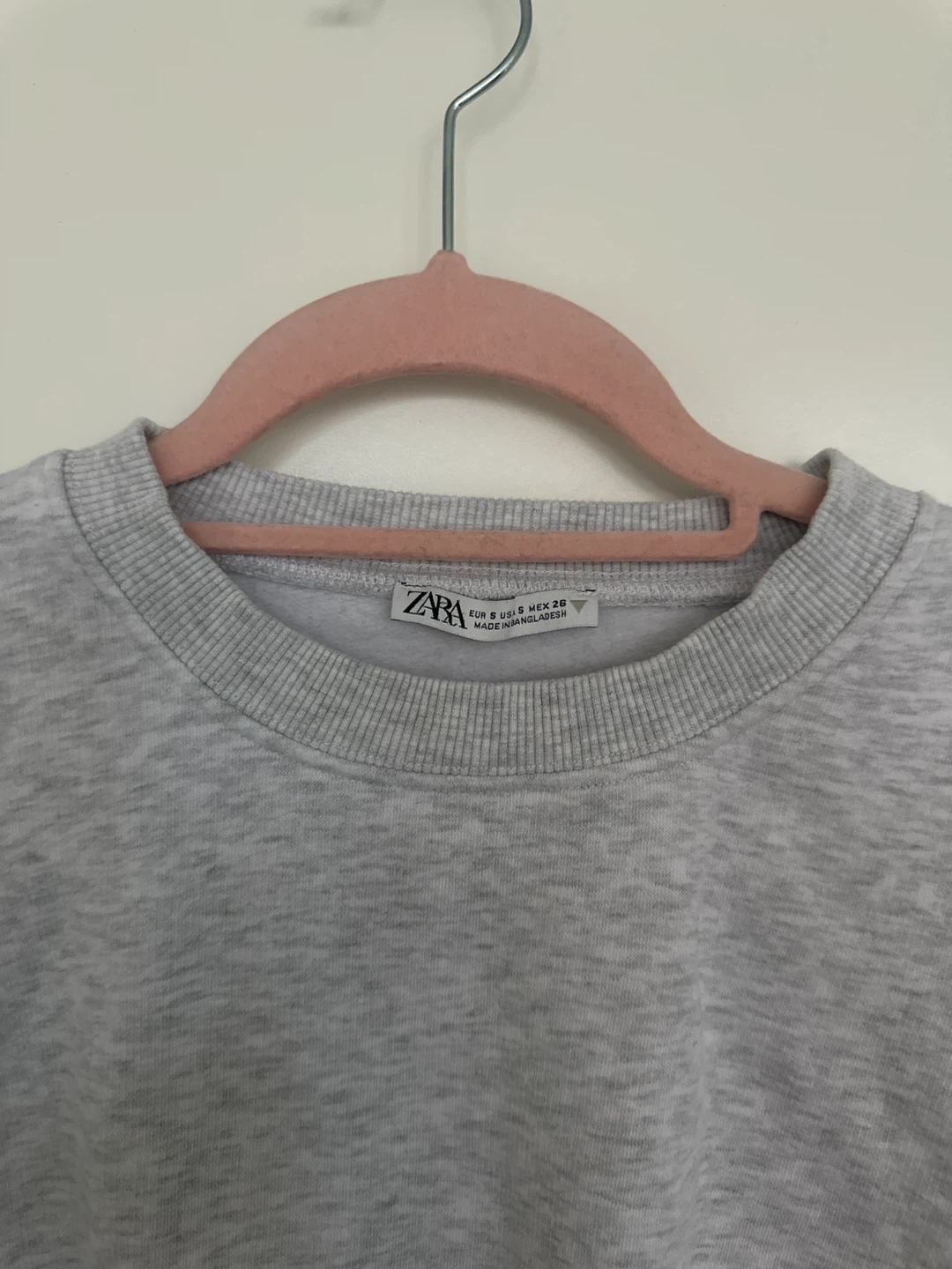 ZARA Grey Cropped Sweatshirt - photo 3