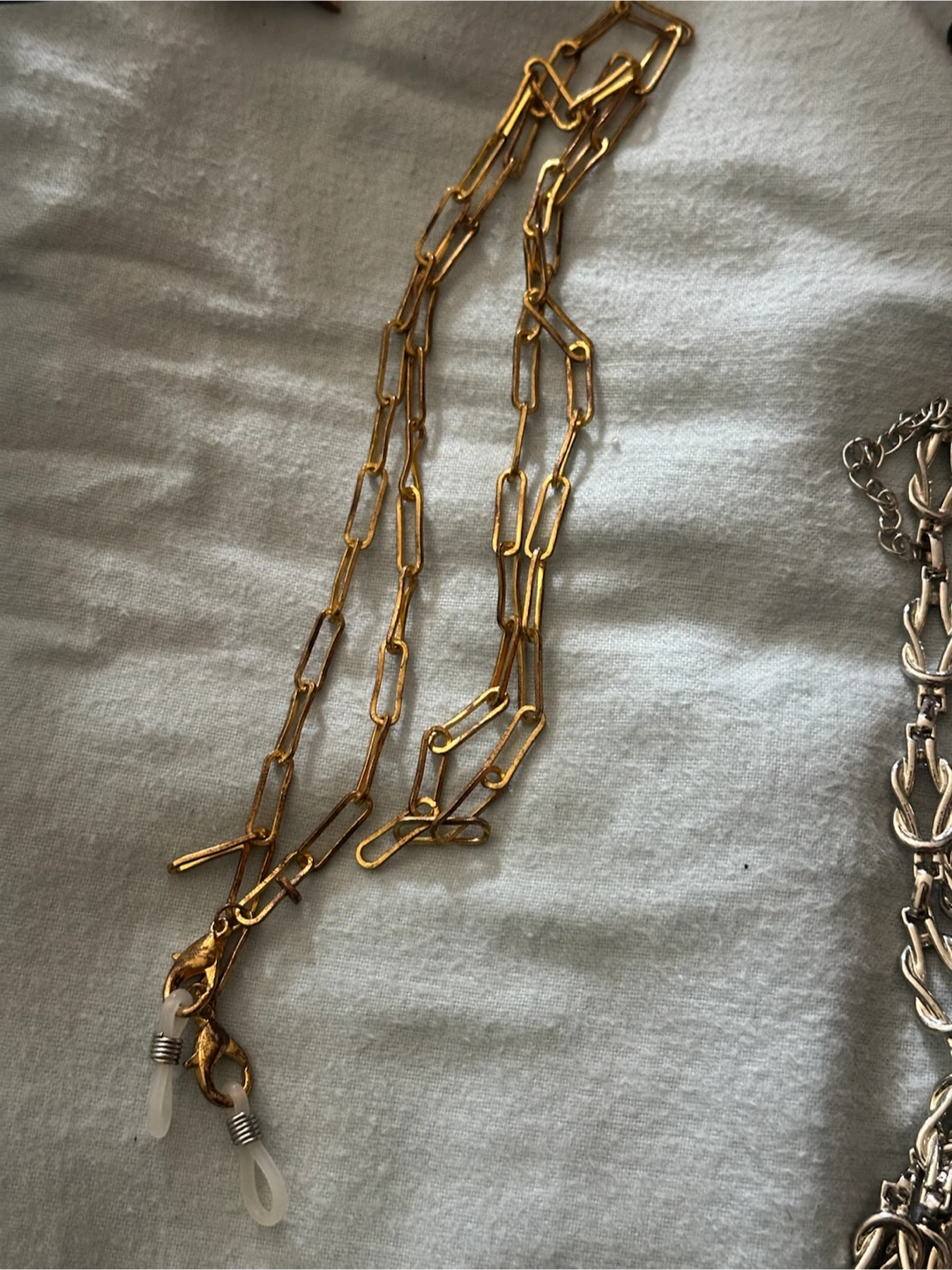 Vintage Style Gold Paperclip Link Eyewear Strap Cable