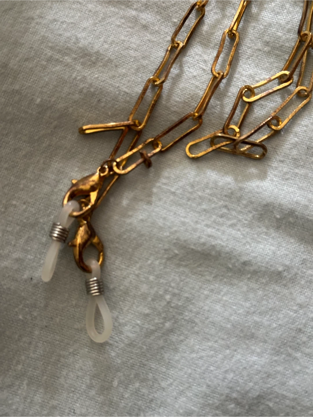 Vintage Style Gold Paperclip Link Eyewear Strap Cable - photo 2