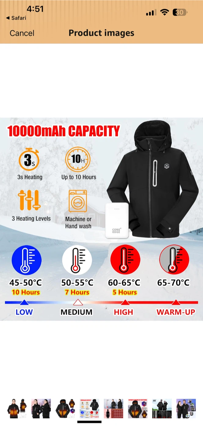 BNWT CoreEdge Heated Jacket - Size XL Women - photo 3