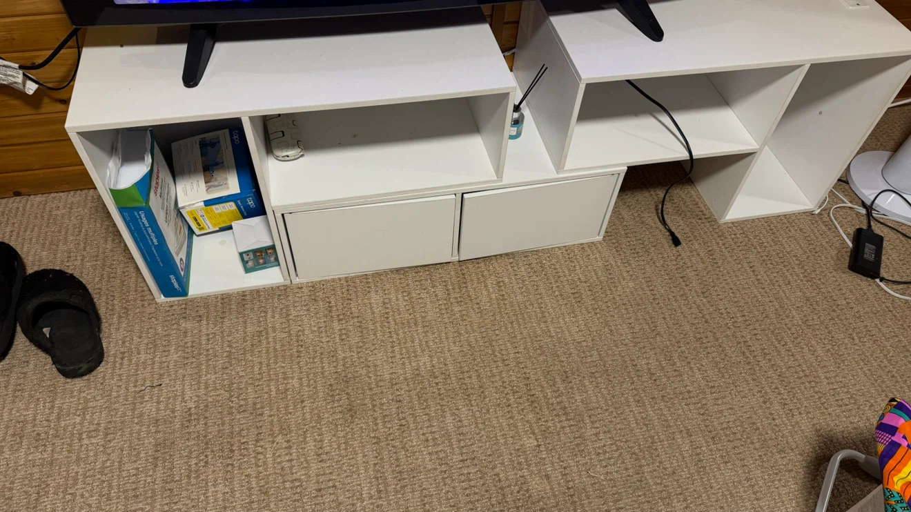 White media console with drawers - photo 2