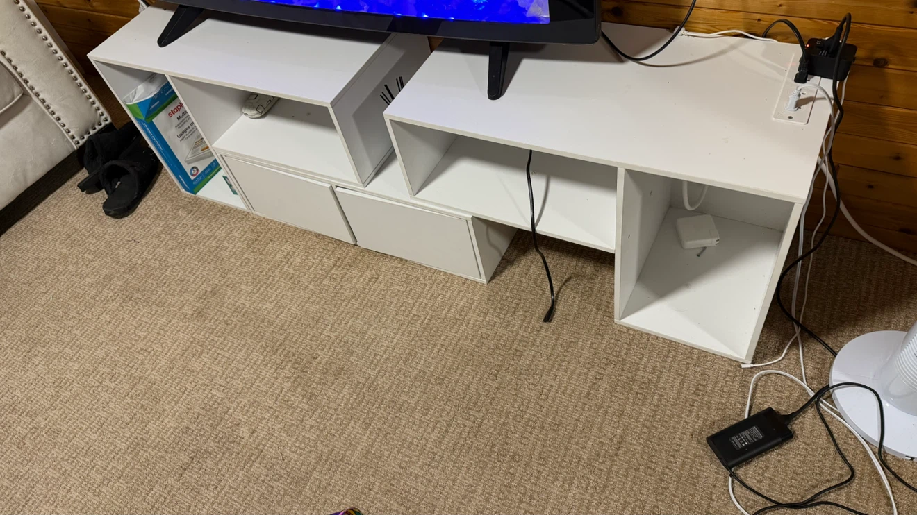 White media console with drawers - photo 3