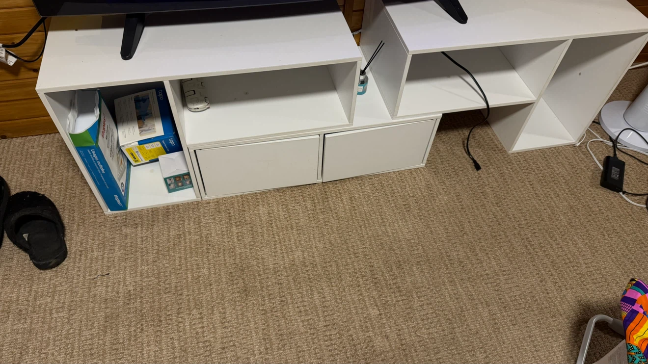 White media console with drawers - photo 4