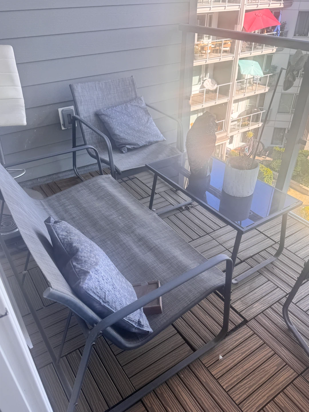 Patio Lounge Chairs with Side Table - photo 2