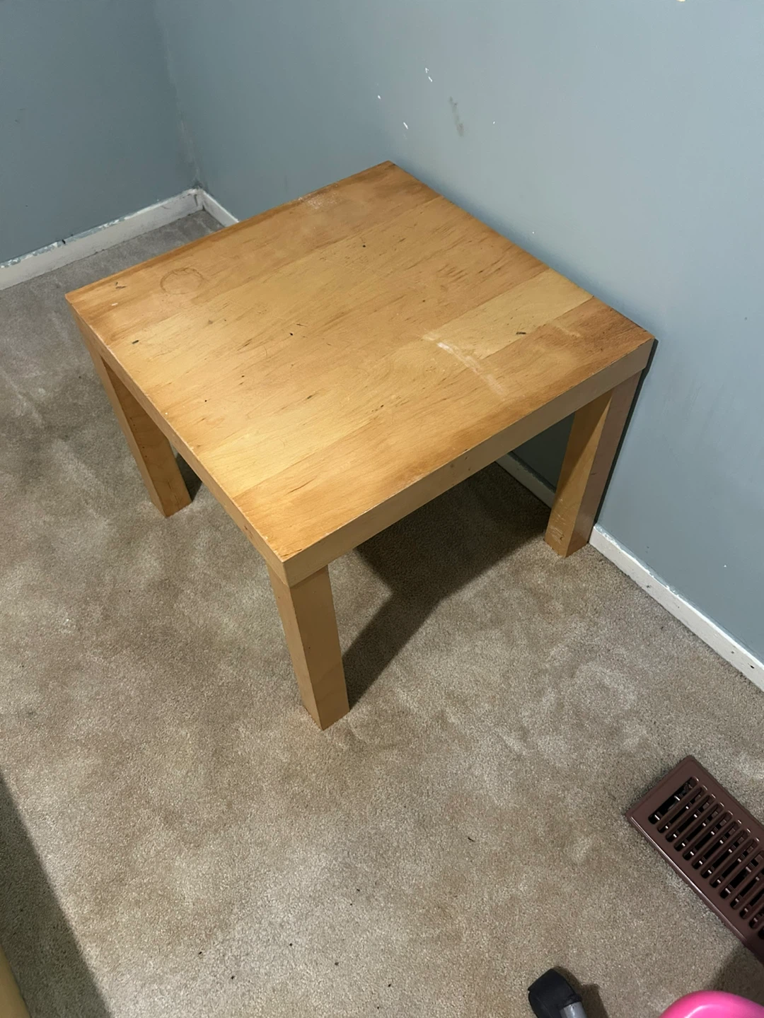 IKEA Malm double bed frame with a side table - photo 2