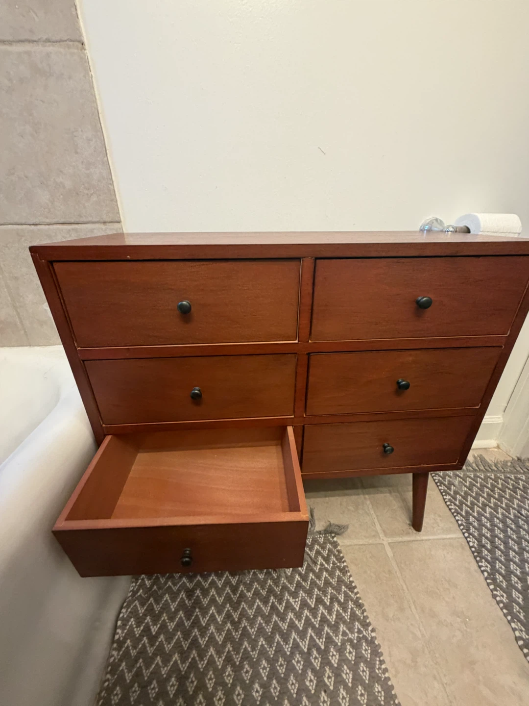 Decor Therapy - Mid Century Six Drawer Wood Cabinet Accent Chest - photo 3