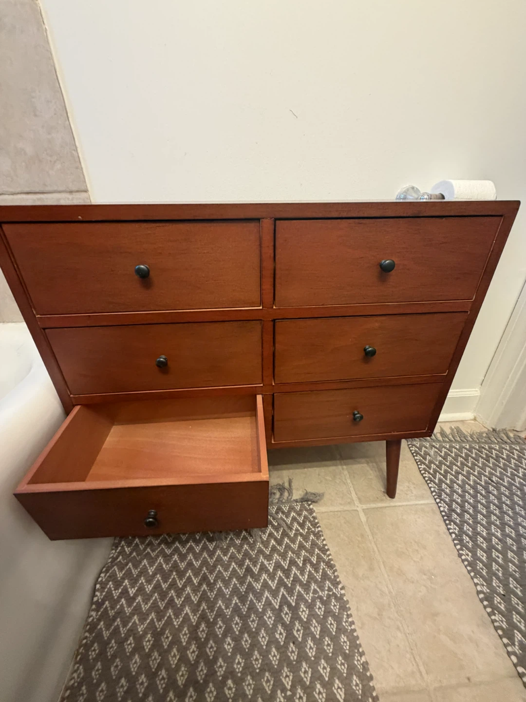 Decor Therapy - Mid Century Six Drawer Wood Cabinet Accent Chest - photo 4