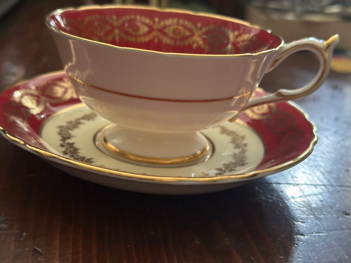 Paragon Royal Warrant Fruit Tea Cup Saucer Mint 1960s - photo 2
