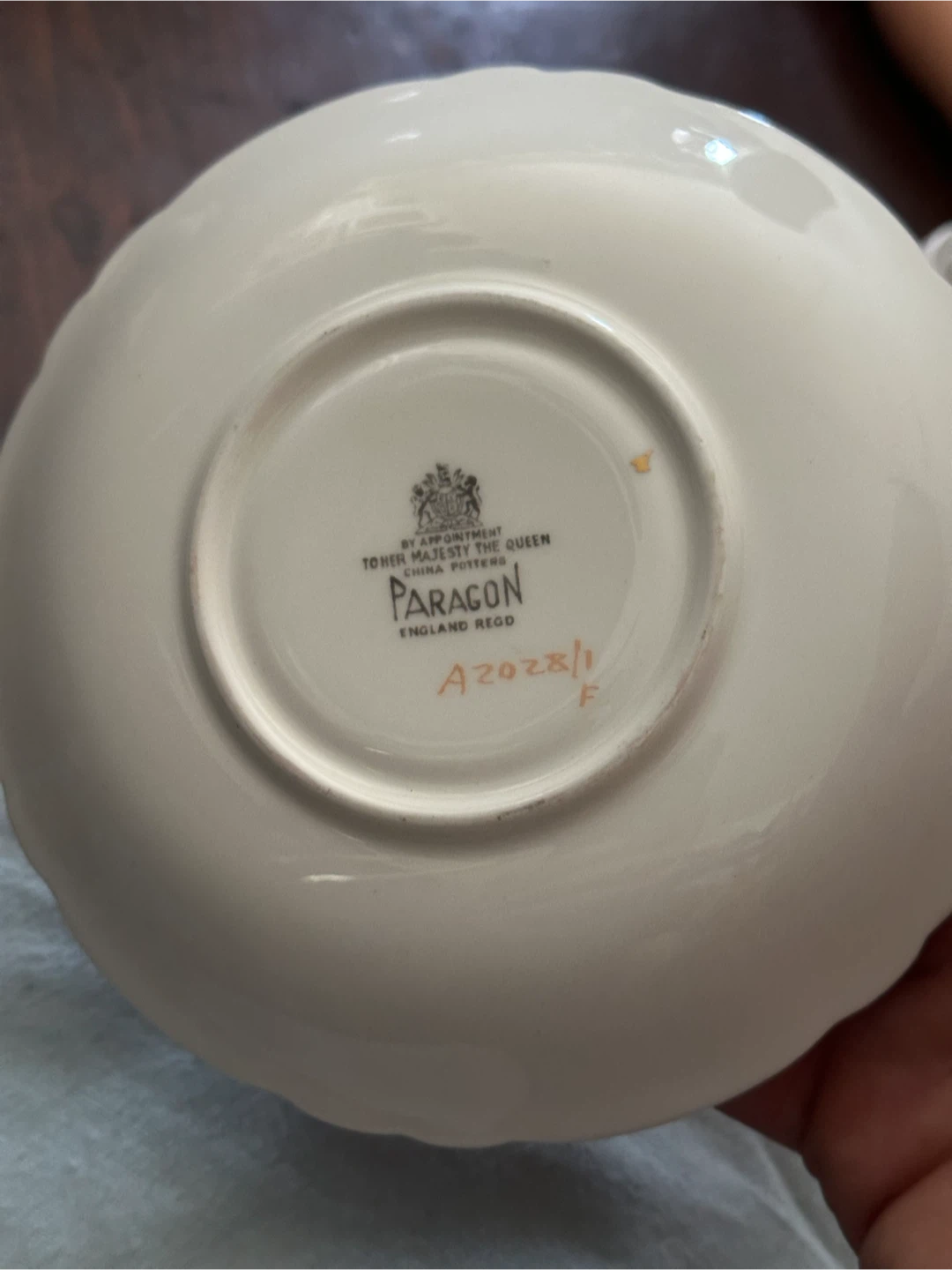 Paragon Royal Warrant Fruit Tea Cup Saucer Mint 1960s - photo 5