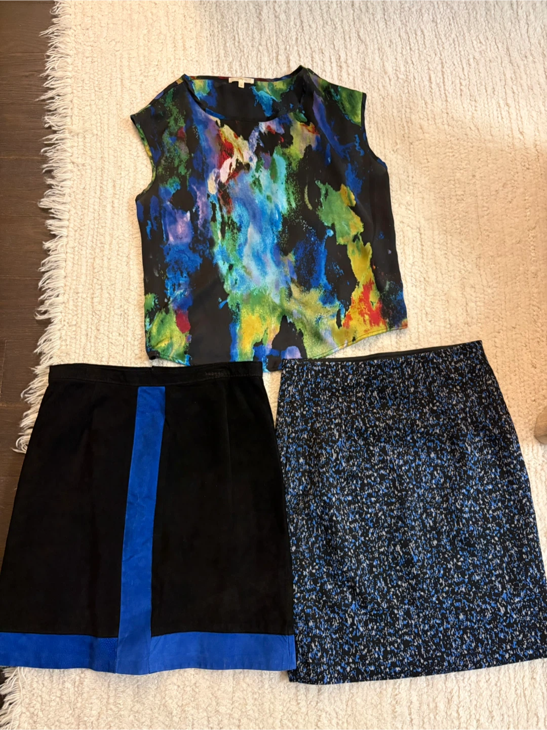 Set 1 top + 2 skirts (1 GENUINE suede) for only $30!
