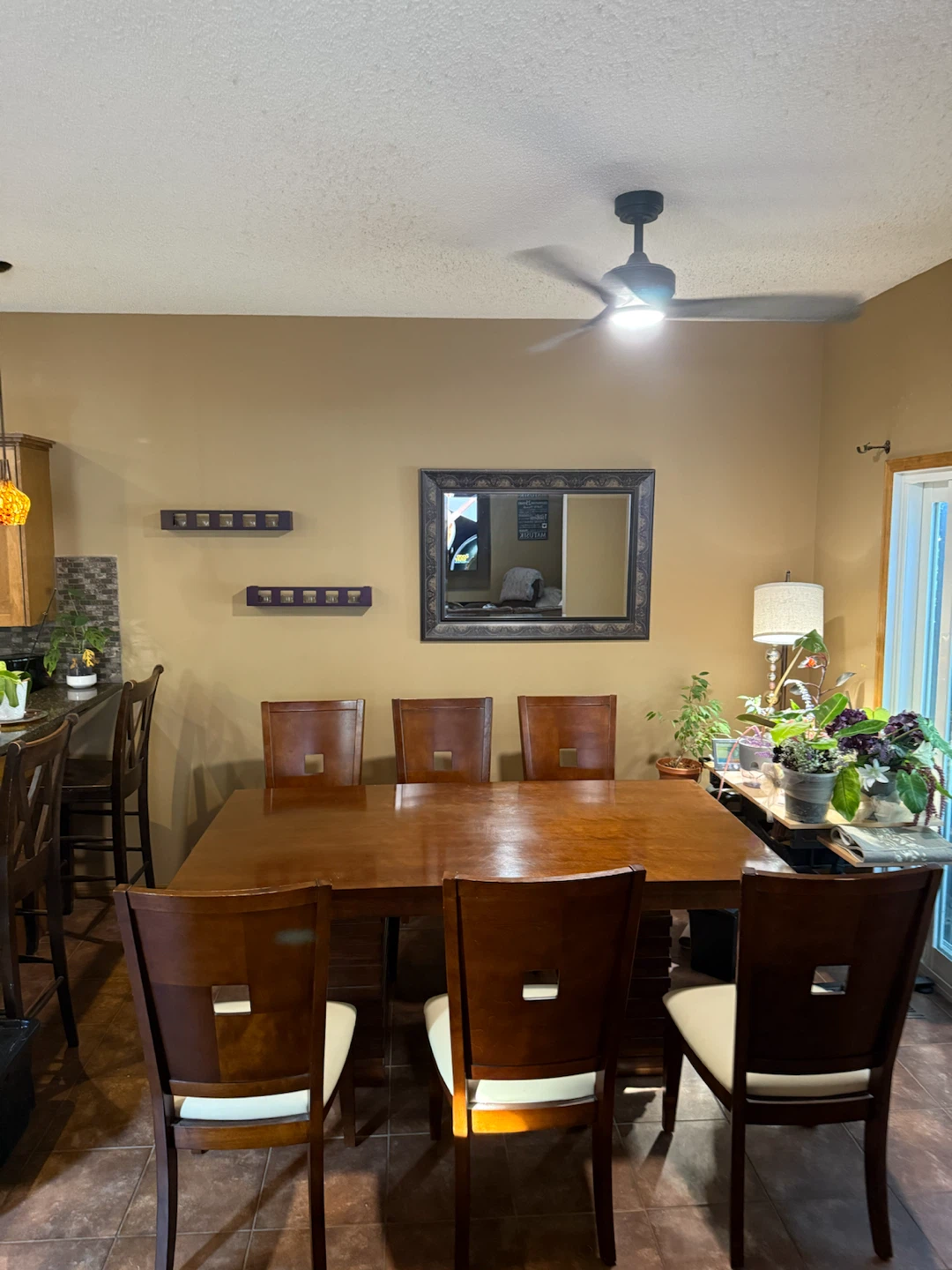Kitchen table and 6 matching chairs - photo 2