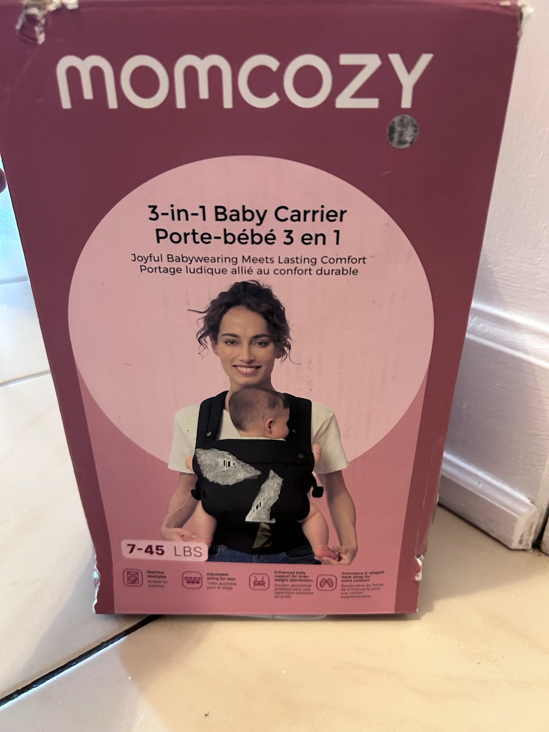 NEW! Momcozy 3-in-1 Baby Carrier Grey 7-45 lbs - photo 2