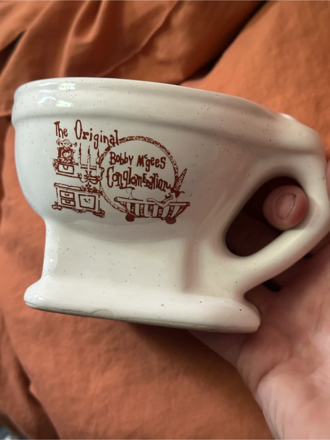 Vintage Bobby McGee's Restaurant Toilet Bowl Mug