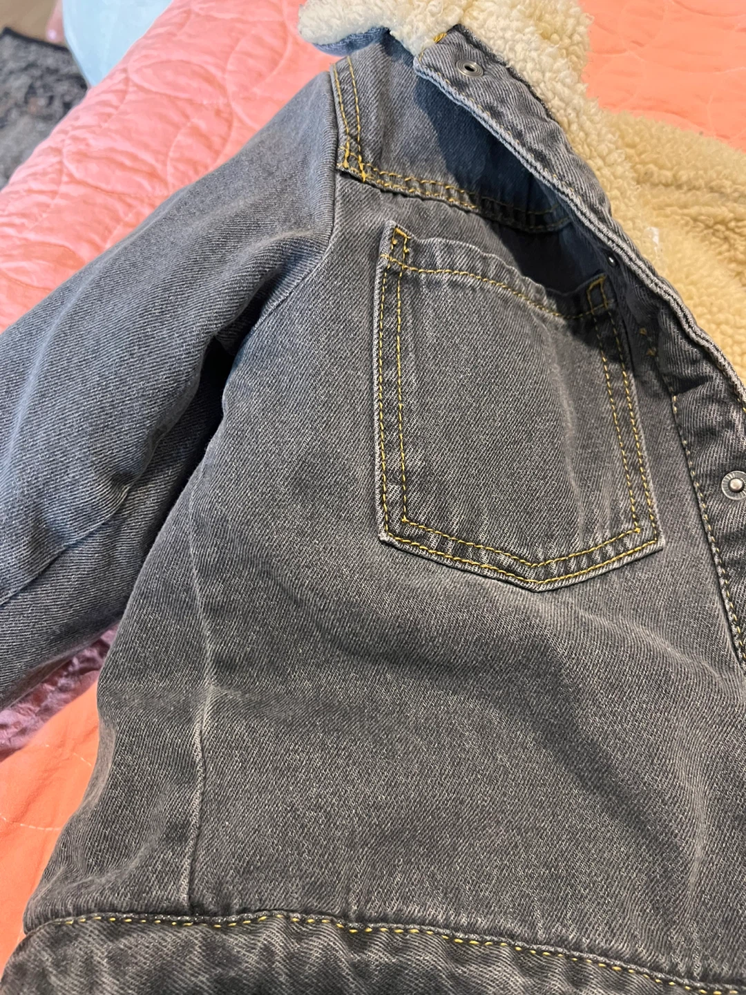 Zara Kids Denim Jacket with Snoopy Graphic - Size 4-5 Years - photo 5