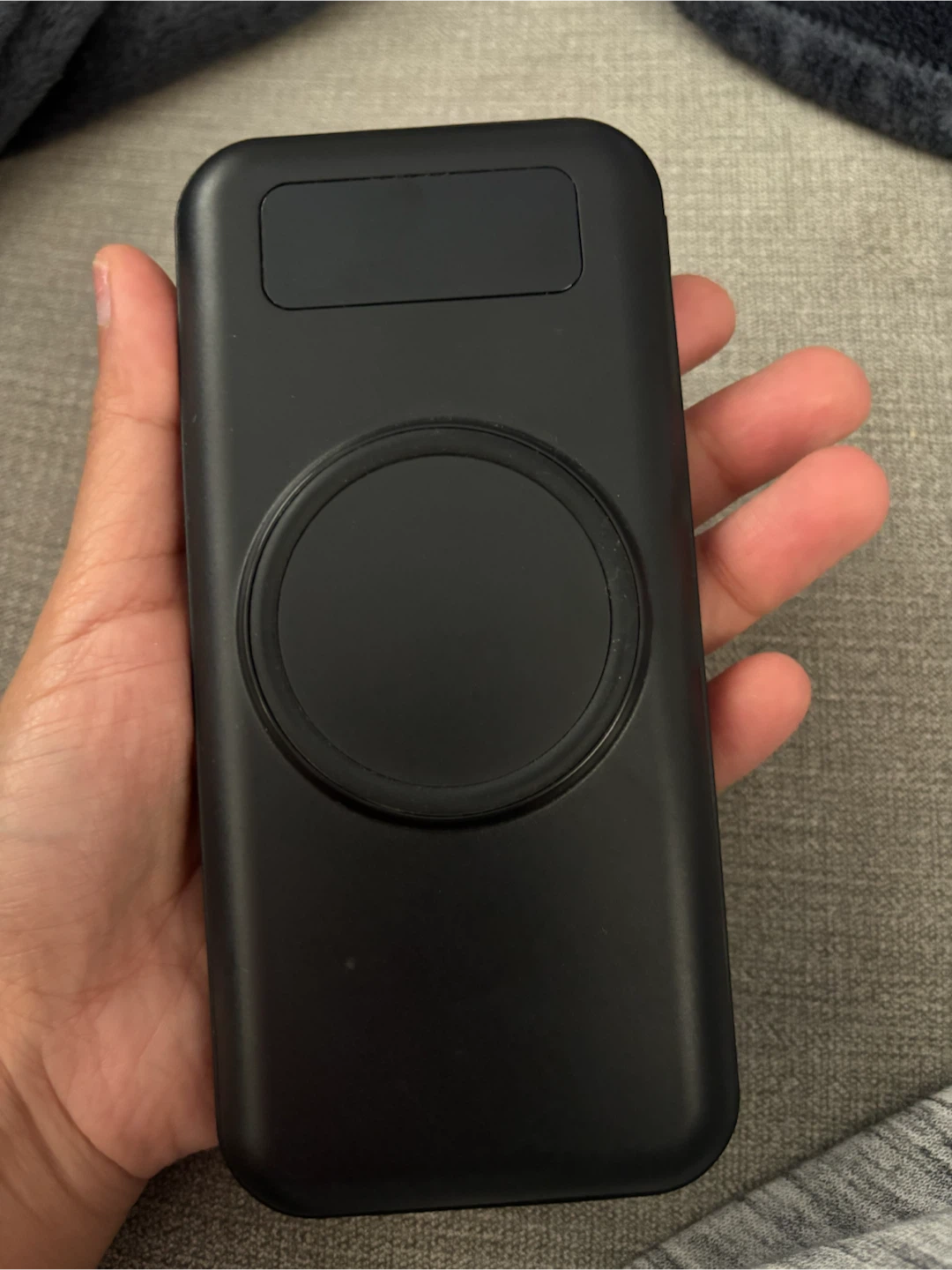 Black Power Bank with Built-in Cables - photo 2