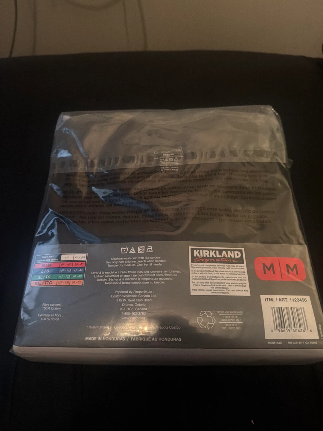 Kirkland Signature Men's Black T-Shirts - Medium (4 Pack) - photo 2