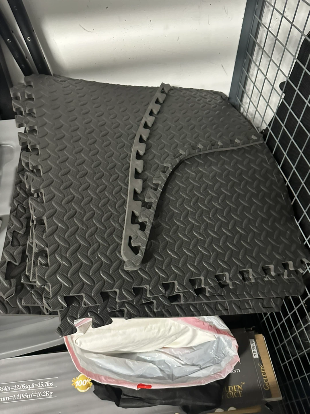 Black Foam Interlocking Floor Mats - photo 2