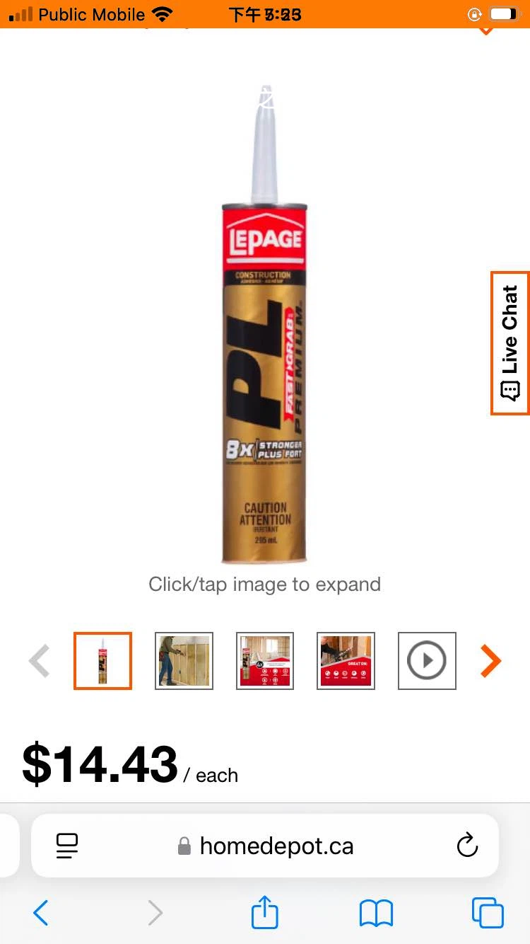 Lepage PL Premium Construction Adhesive - photo 2