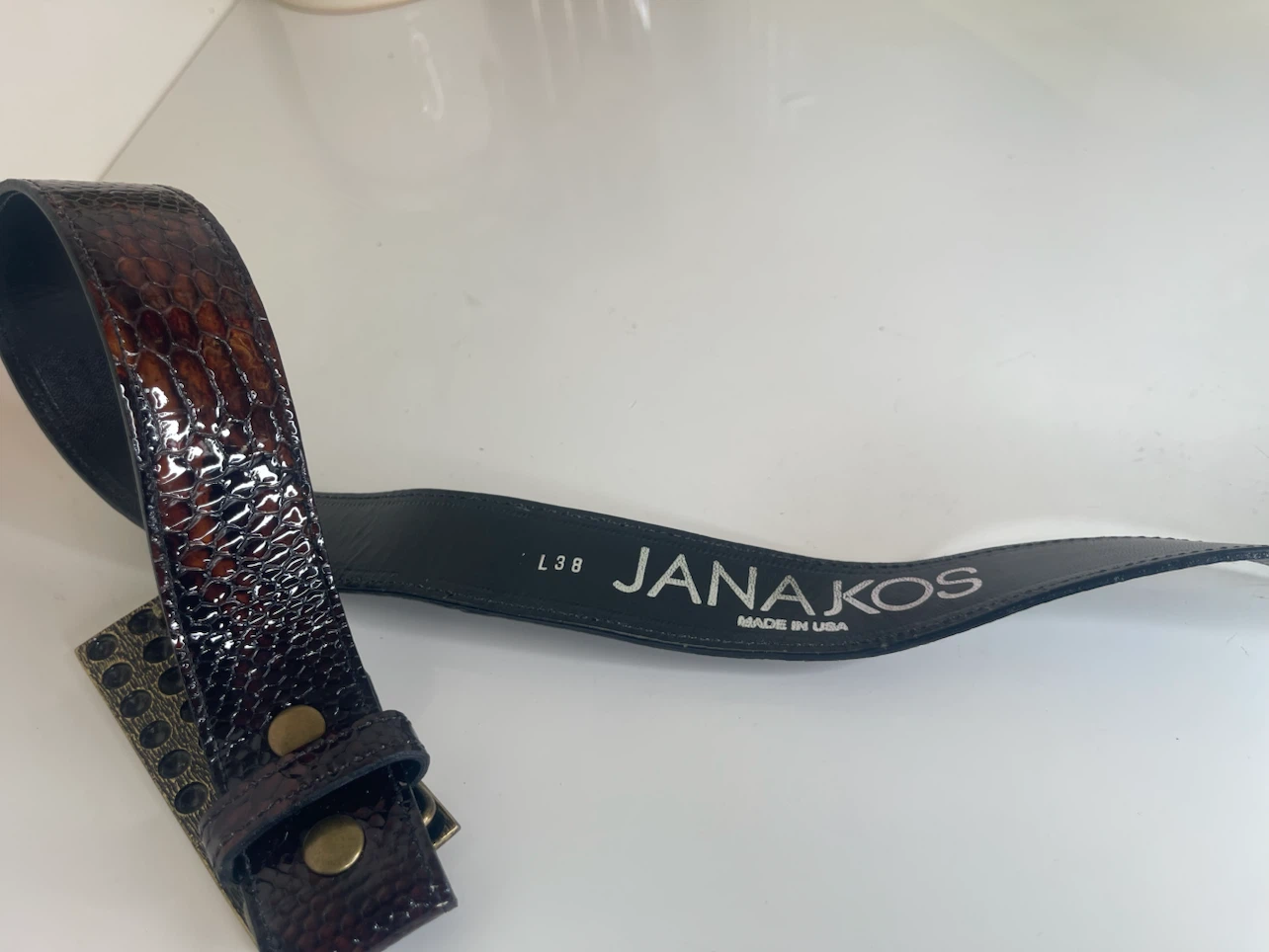 Jana Kos Snakeskin Belt L38