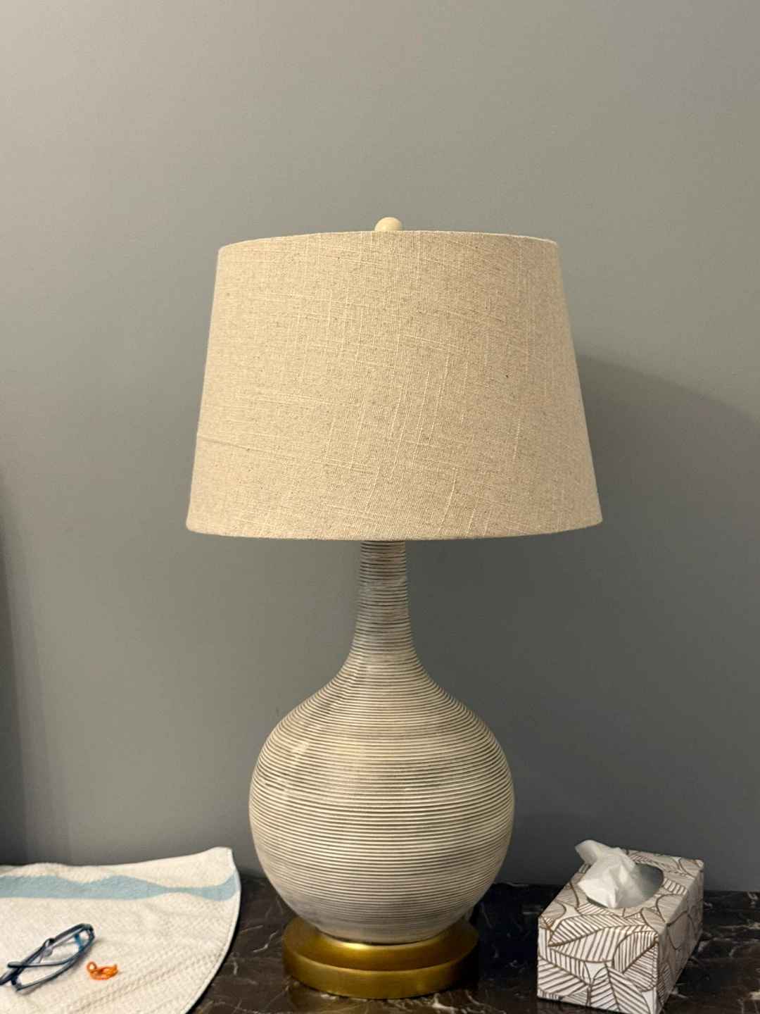 ✨Table Lamp with Beige Shades each $20/$25
