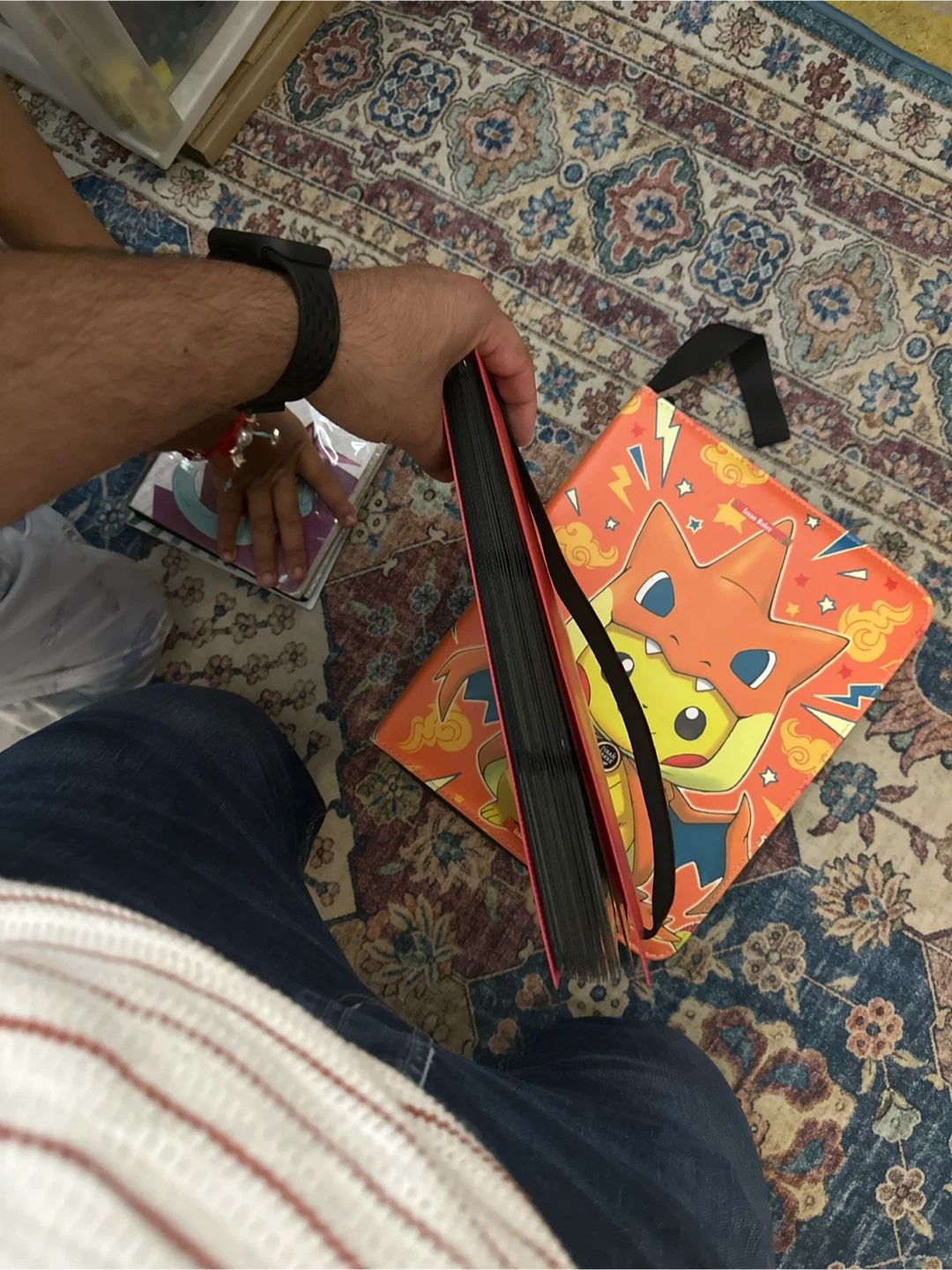Pokemon Trading Card Binder with Pikachu Charizard Design - photo 3