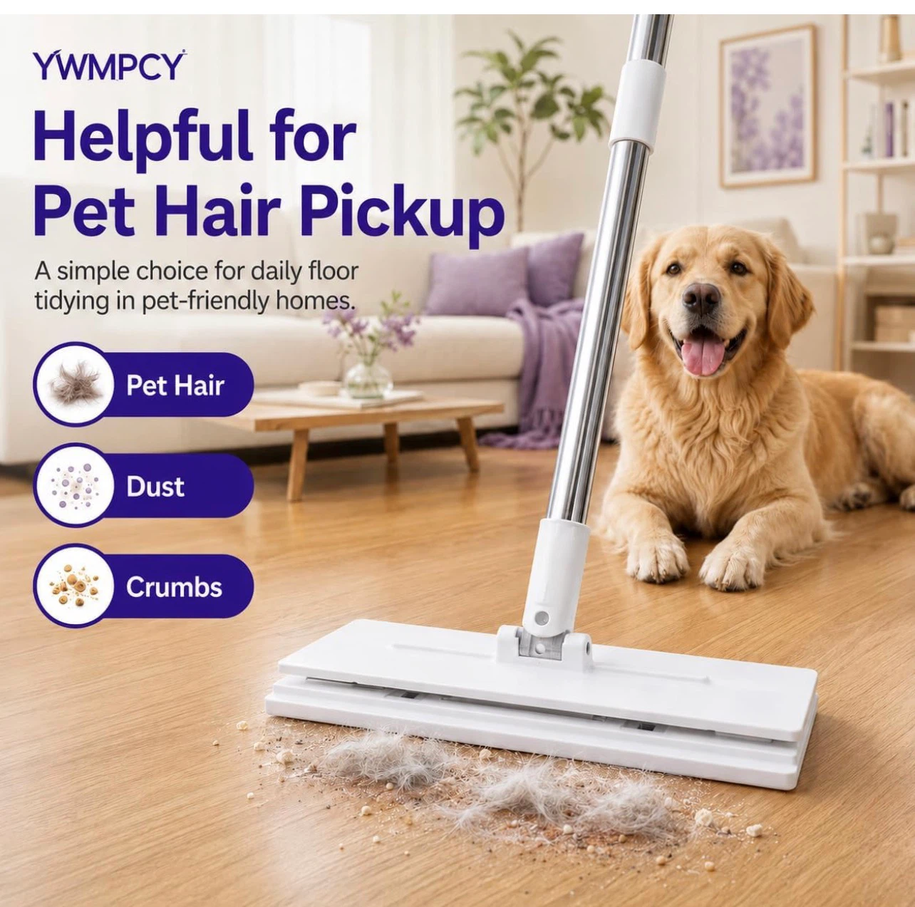 Hands Free Flat Mop with 30 Disposable Mops - photo 5